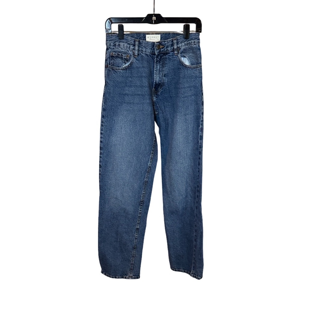 Motel Rocks Women’s Straight-leg Blue Denim Jeans